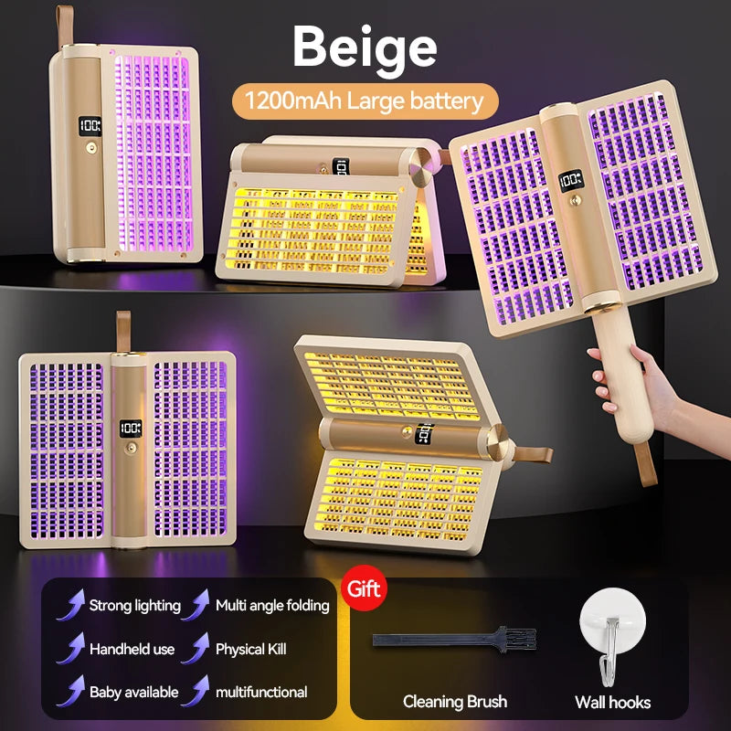 Lampe anti-moustiques électrique 4 en 1