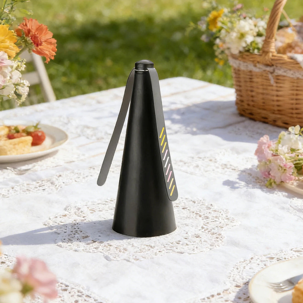 Ventilateur Anti-Mouches de Table - Répulsif Électrique Silencieux pour Repas Extérieurs, Barbecue et Camping