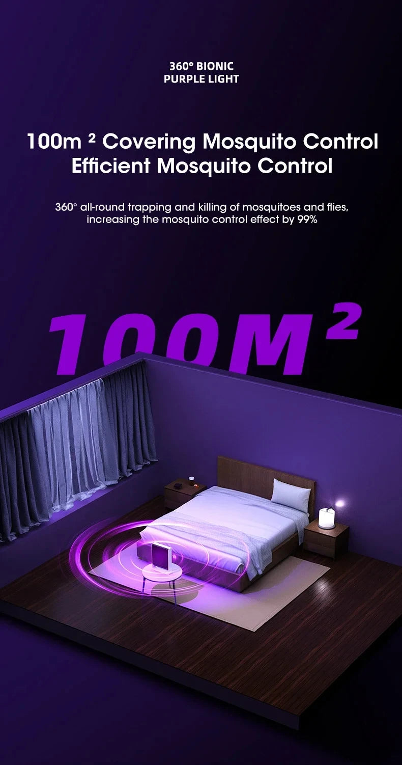 Lampe Anti-Moustiques Électrique Black Knight B2000V - Tue-Mouches UV Ultraviolet pour Camping et Maison