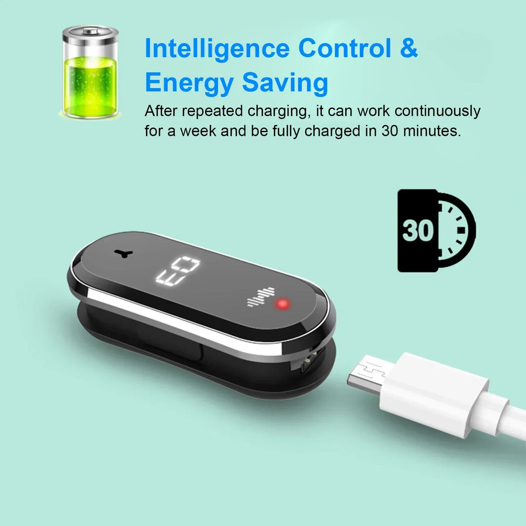Bracelet Anti-Moustiques à Ultrasons avec Horloge - Rechargeable USB