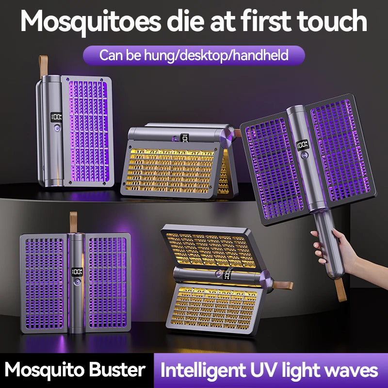 Lampe anti-moustiques électrique 4 en 1