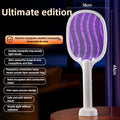 Raquette Électrique Anti-Moustiques 2 en 1 avec Lampe UV - Rechargeable USB Portable Tue-Mouches
