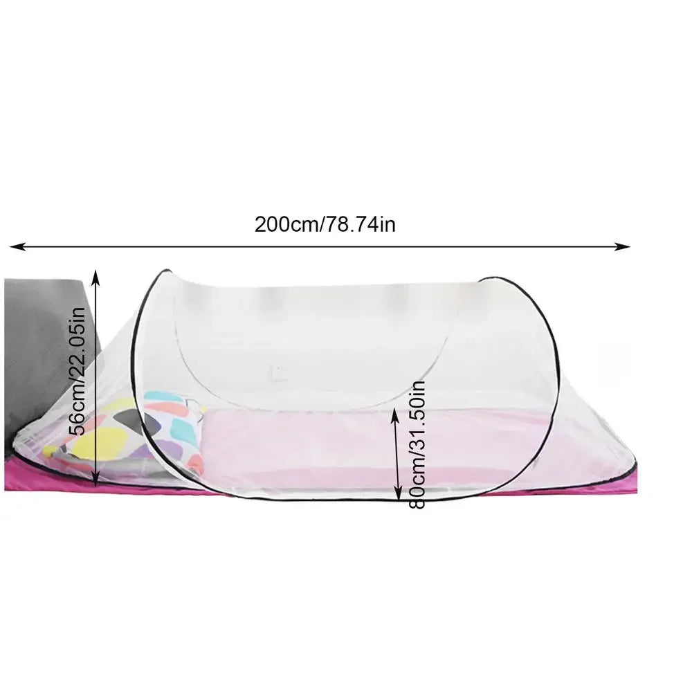 Moustiquaire de Camping Pliable Portable - Tente Anti-Moustiques Sans Installation pour Voyage et Extérieur
