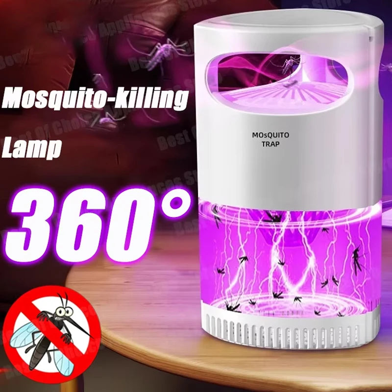 Lampe Anti-Moustiques Sans Fil USB Silencieuse - Aspiration Automatique pour Maison et Camping