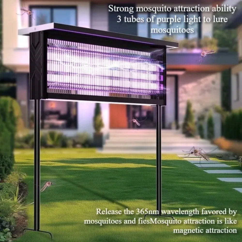 Lampe Anti-Moustiques Solaire JOYINLED - Piège Électrique UV Étanche Grande Puissance pour Jardin et Camping