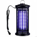 Piège à Moustiques Étanche LED UV avec Décharge Électrique - Pour Extérieur, Maison, Jardin, Terrasse, Camping